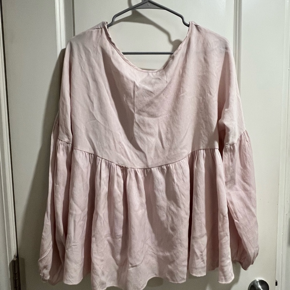 Pink Women's Top-Babydoll Tunic